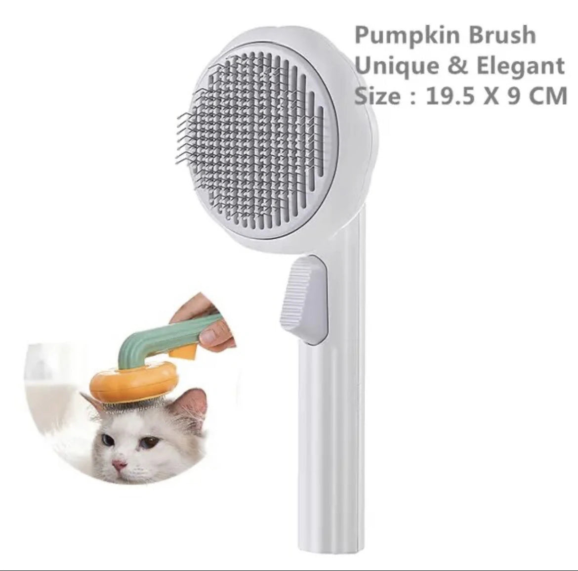 Cepillo Removedor de Pelo para Gato y Perro | Antinudos, Cerdas de Acero, Fácil Limpieza