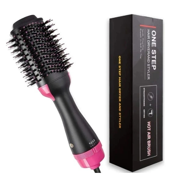 Combo Plancha Nano Titanium + Rizador Curl Perfect + Cepillo Secador 4 en 1 | Cabello Liso, Rizado y Voluminoso