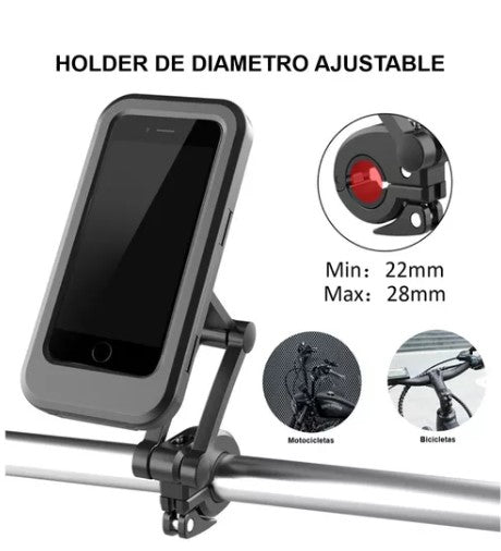 Holder Para Bicicleta o Moto Soporte Celular Tubo