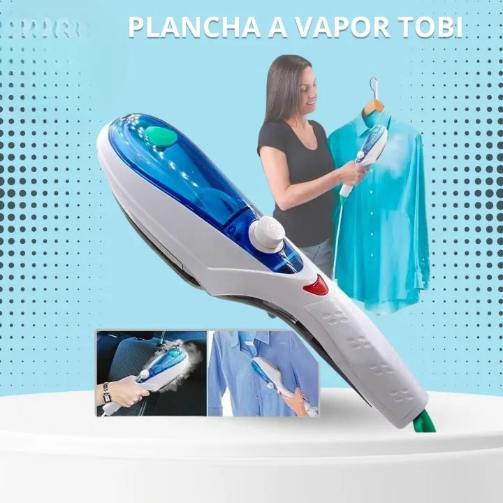 Plancha de Vapor Portátil con Cepillo Vertical y Cabezales – Elimina Arrugas Rápido