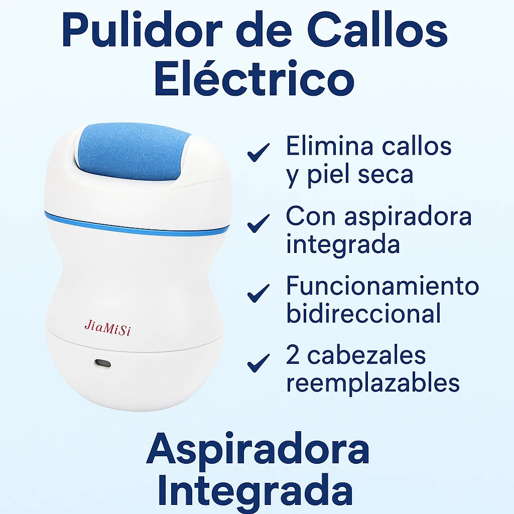 Pulidor de Callos Eléctrico Profesional JiaMiSi Con Aspiradora Integrada