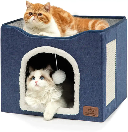 Cama Plegable para Gatos con Cojín Suave | Compacta, Cómoda y Lavable