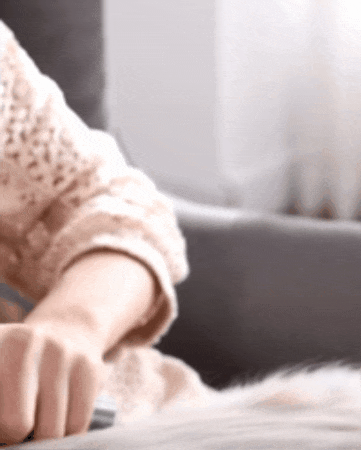 Cepillo Removedor de Pelo para Gato y Perro | Antinudos, Cerdas de Acero, Fácil Limpieza