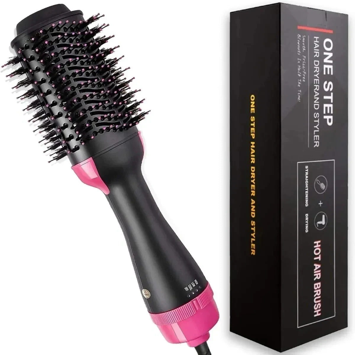 Cepillo Secador Voluminizador One Step 4 en 1 – Secado, Alisado y Rizado Profesional