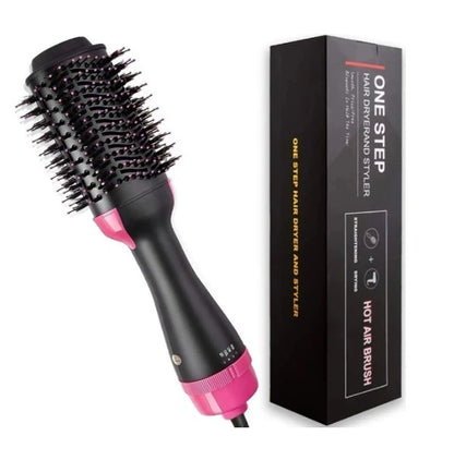Combo Plancha Nano Titanium + Rizador Curl Perfect + Cepillo Secador 4 en 1 | Cabello Liso, Rizado y Voluminoso