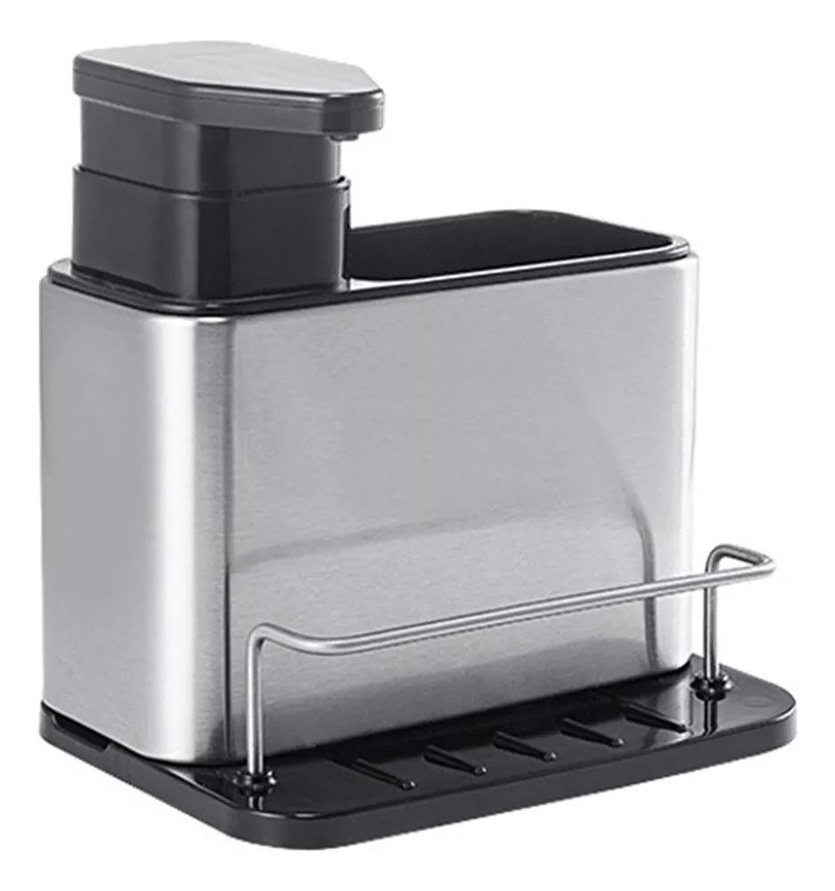 Dispensador De Jabón De Cocina y Soporte de Fregadero Acero inoxidable