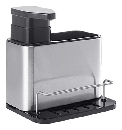 Dispensador De Jabón De Cocina y Soporte de Fregadero Acero inoxidable