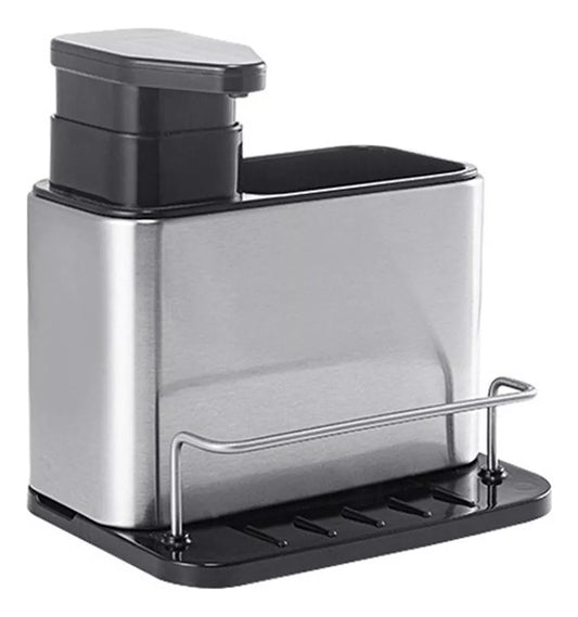 Dispensador De Jabón De Cocina y Soporte de Fregadero Acero inoxidable