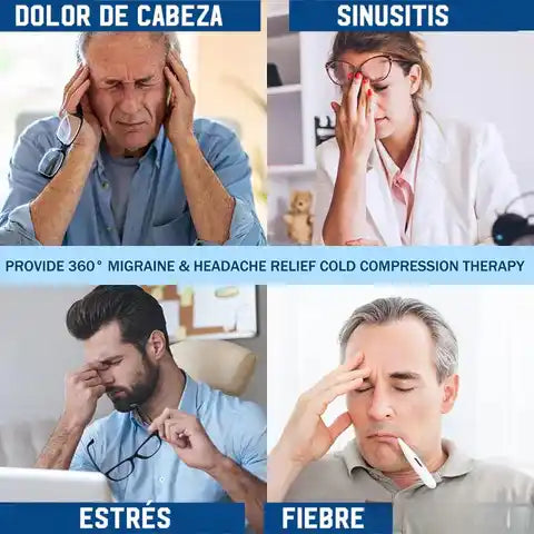 Gorro de Gel para Migraña y Dolor de Cabeza | Terapia Frío-Calor Reutilizable