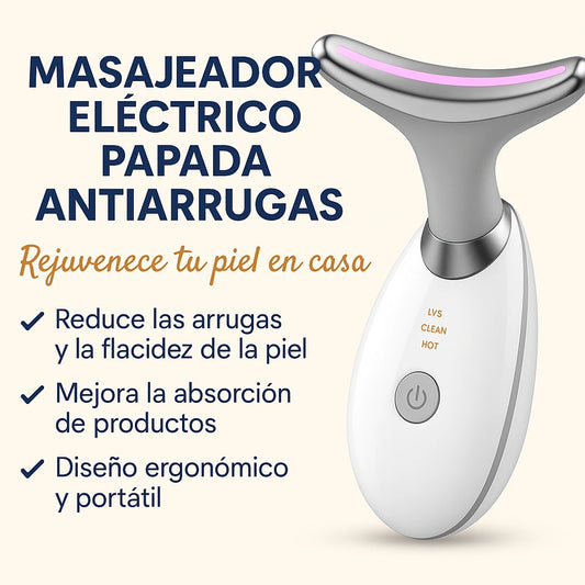 Masajeador Eléctrico Papada Reafirmante | Antiarrugas y Lifting Facial