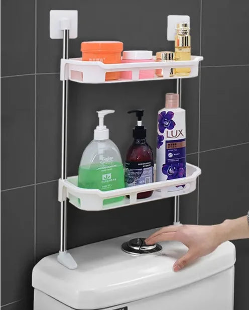 Organizador de Baño de 2 Niveles para Inodoro | Ahorra Espacio sin Taladros