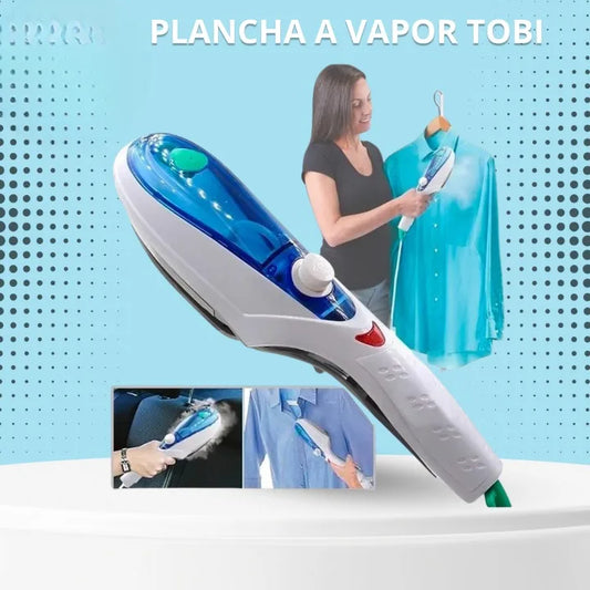 Plancha de Vapor Portátil con Cepillo Vertical y Cabezales – Elimina Arrugas Rápido